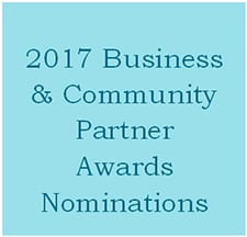 Image says 2017 Business & Community Partner Awards Nominations